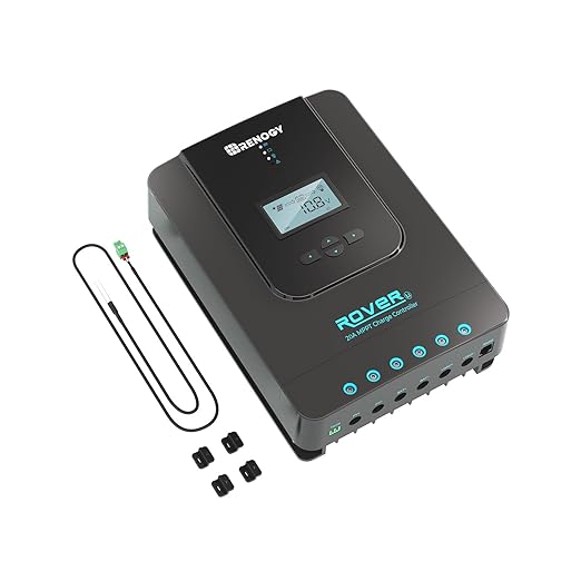 Renogy Solar Charge Controller Rover 20A 12V24V Auto DC Input MPPT Charge - Image 9