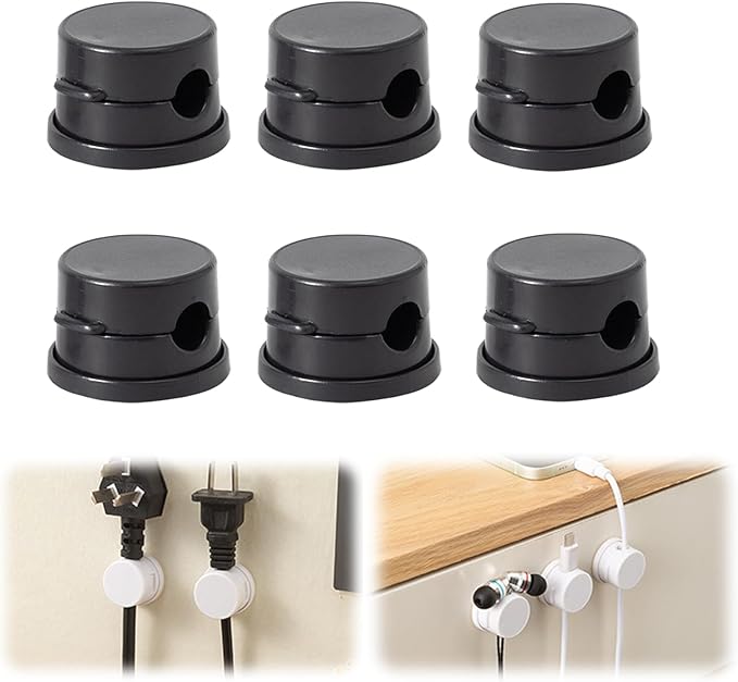 Cord Organizer Holder, Cable Management Cord Holder Organizer, Under Desk Cord by KRUGGO