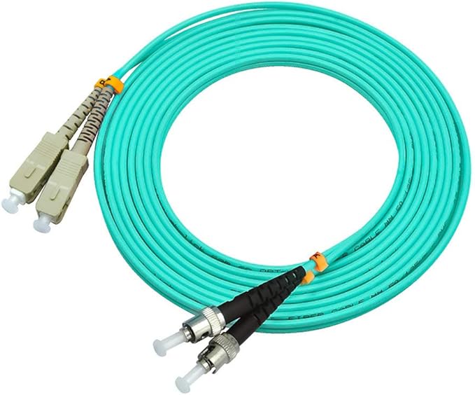 Jeirdus 1Meter 3ft SC to ST Duplex 50/125 10G OM3 Multi-Mode Fiber Optic Cable - Image 3