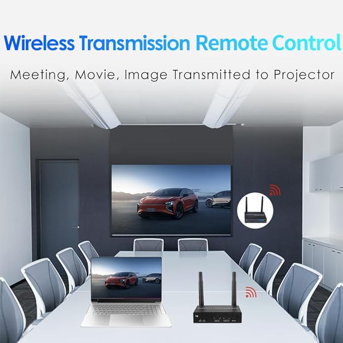 EXVIST 100M 1080P VGA Wireless HDMI Transmitter Receiver Kits W/HDMI & VGA - Image 4