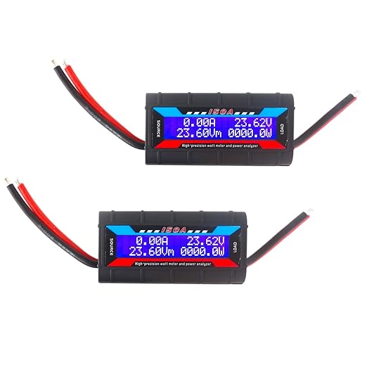 Proshopping 2Pcs 150A RC Watt Meter, DC 0-60V High Precision Power Analyzer by Proshopping