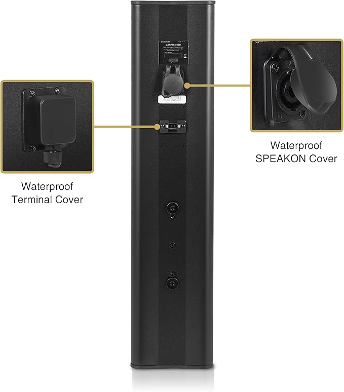 Sound Town Weatherproof Compact Aluminum Line Array Column Speaker - Image 4