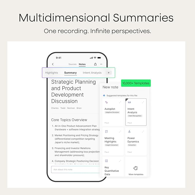 Plaud Note Pro AI Voice Recorder, Transcribe & Summarize - Image 4