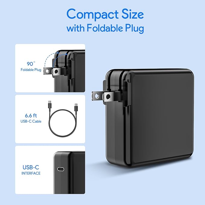 Mac Book Pro Charger, 61W/67W USB C Charger Power Adapter - Image 7