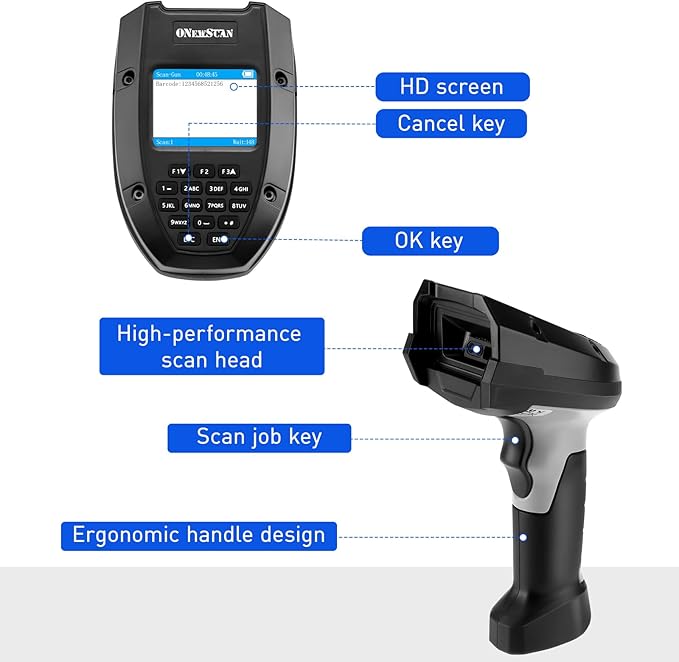 Wireless Barcode Scanner, Portable 1D Inventory Scanner & Data Collector - Image 5