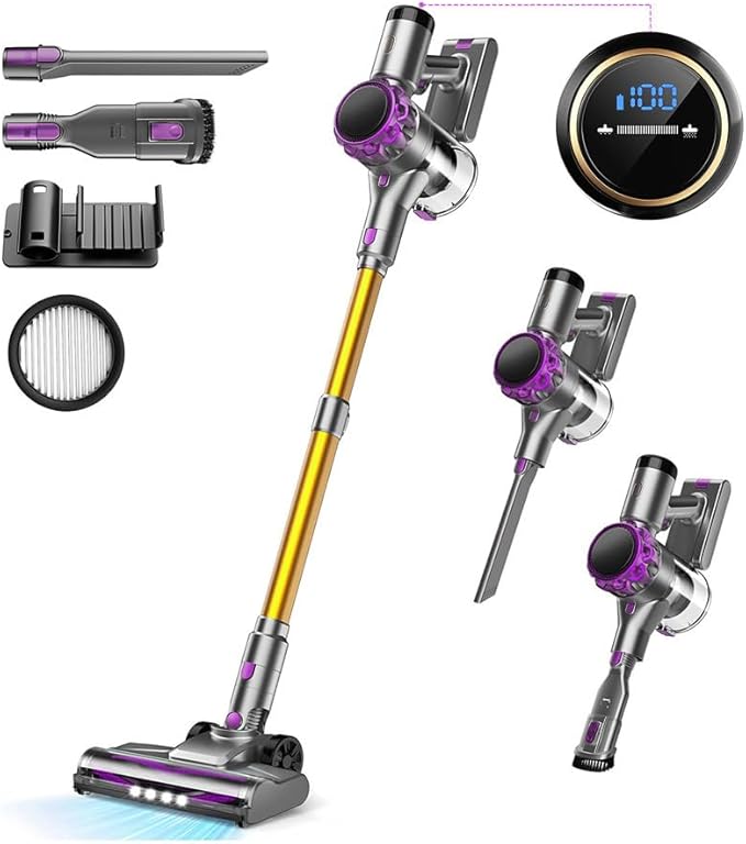 UML0 S3P Cordless Vacuum Cleaner, 45kPa Powerful Suction Vacuum Cleaners by UML0
