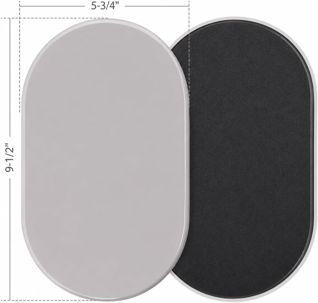 Furniture Sliders,16 PCS 9-1/2" Value Pack Large Oval Reusable Moving Pads for Carpet and Hardwood Floors, Heavy Duty Protector for Beds, Sofas, Dressers, Quickly and Easily Move