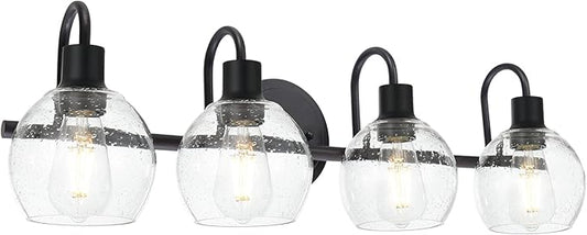 WINSHEN 4-Lights Contemporary Bathroom Light Fixtures Over Mirror by WINSHENLighting