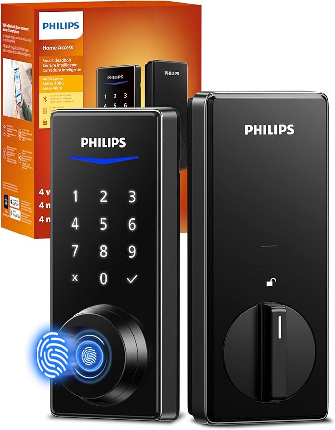 Philips Fingerprint Smart Lock, Keyless Entry Door Lock, Smart Door Locks by Philips