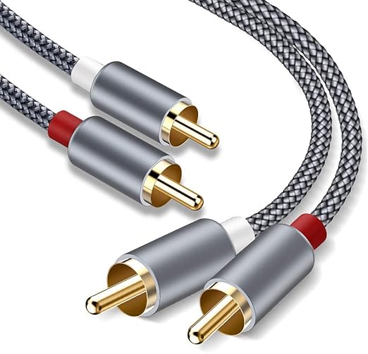 Goalfish RCA Cable, 4FT RCA Audio Cable Stereo 2RCA to 2RCA Male to Male Cord by Goalfish