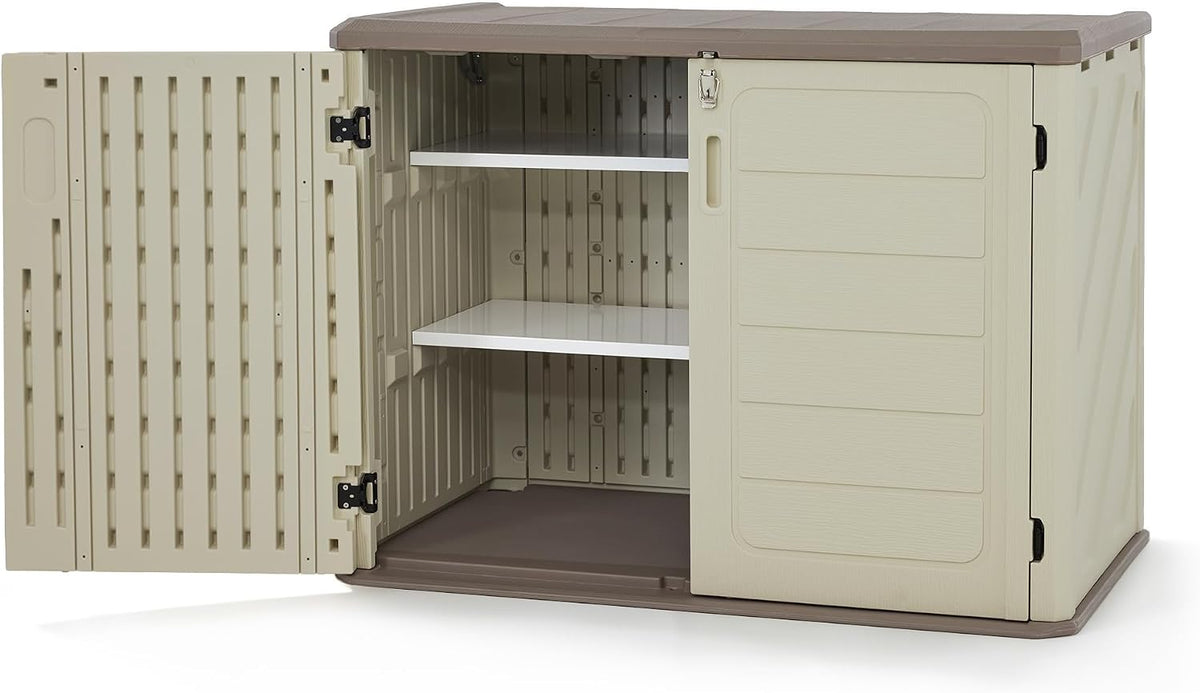 macrout 25 cu ft outdoor storage cabinet with, main product view