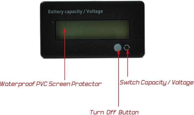 12V-48V Battery Meter, Voltage Indicator, Lead-Acid & Lithium Ion Battery - Image 6