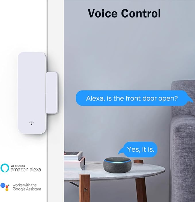WiFi Door Sensor Window Detector: Smart Window Contact Sensor, Wireless - Image 3