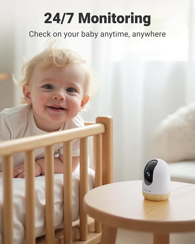 MUBVIEW 5MP Plug-in Indoor Security Camera no Subscription, 5/2.4G WiFi Pet Cam - Image 5