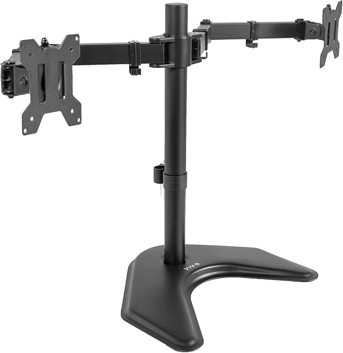 VIVO Dual LED LCD Monitor Mount, Free-Standing Desk Stand by VIVO