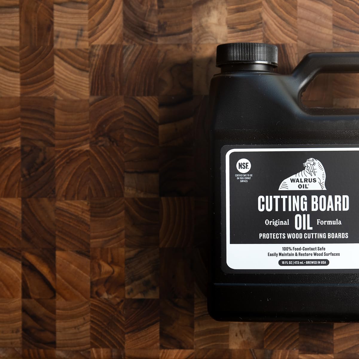 WALRUS OIL - Cutting Board Oil and Wood Butcher Block Oil, 16 oz Jug, Food-Safe