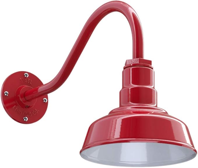 Steel Lighting Co. Hawthorne Barn Light | Outdoor Wall Mounted | 8 inch Dome | by SteelLightingCo