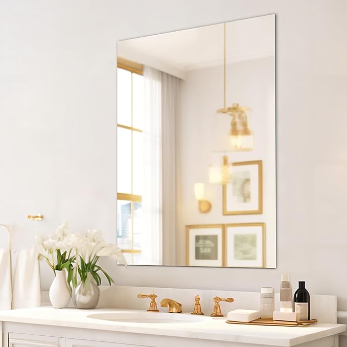 Mirrorons Bathroom Mirror 28"×36", Modern Bathroom Vanity Mirror, Frameless - Image 9