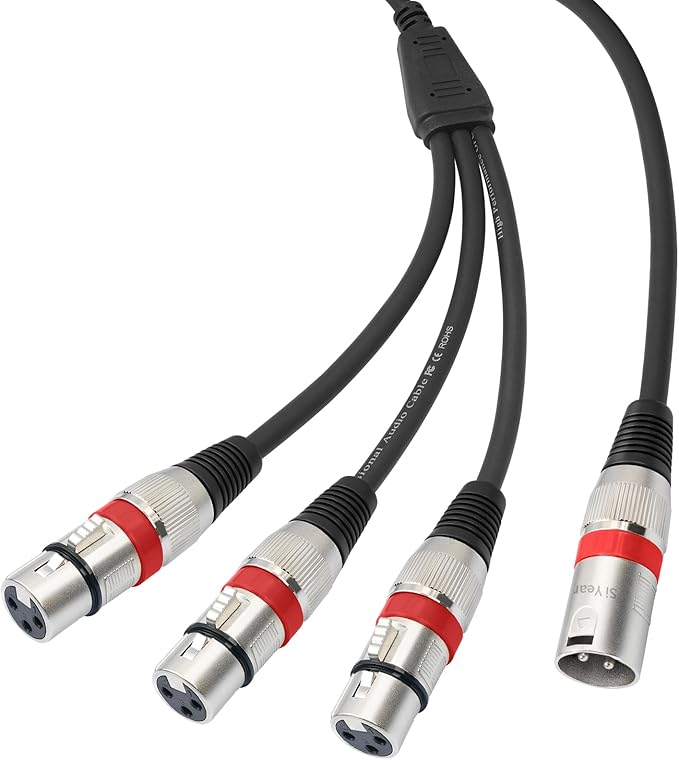 SiYear XLR Splitter Cable 3 Way - Image 8
