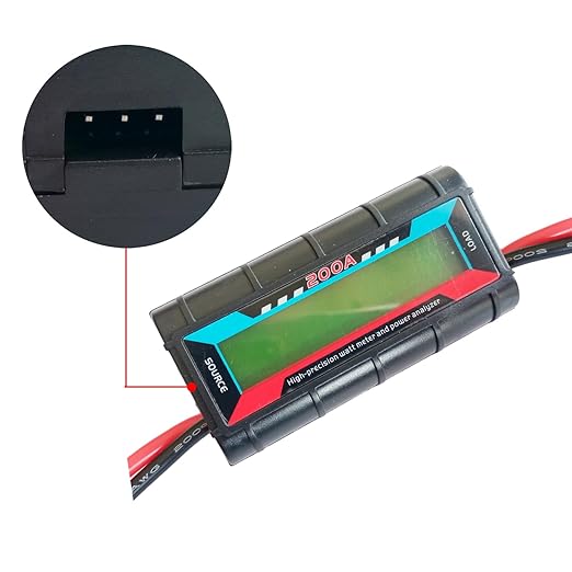 Proshopping 200A RC Watt Meter, High Precision Power Analyzer, DC 0-60V Volt - Image 4