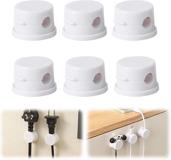Cord Organizer Holder, Cable Management Cord Holder Organizer, Under Desk Cord by KRUGGO