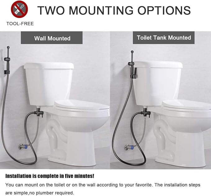 Handheld Bidet Toilet Sprayer, Cloth Diaper Sprayer - Image 6