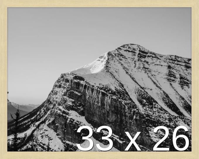 Frame It Easy 33 x 26 Wheat Wood Frame by FrameItEasy