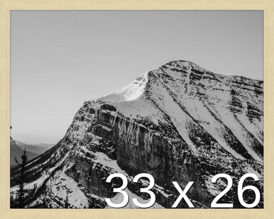 Frame It Easy 33 x 26 Wheat Wood Frame by FrameItEasy
