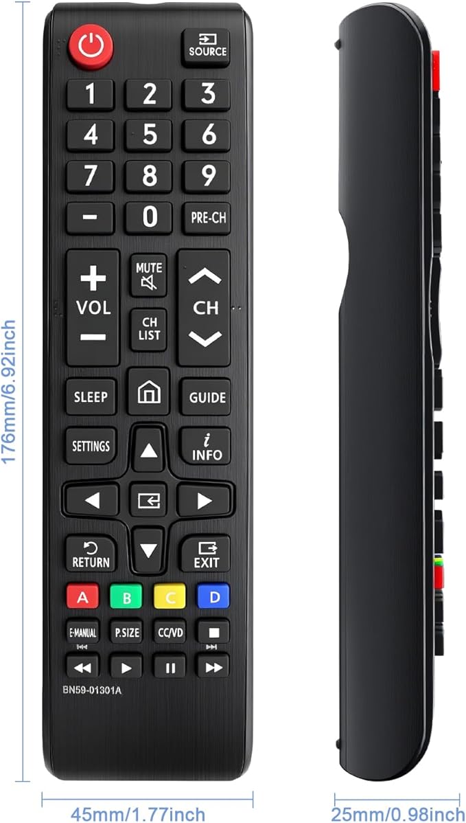 Replacement Remote Control for Samsung TV Remote BN59-01385A, Remote Control - Image 2