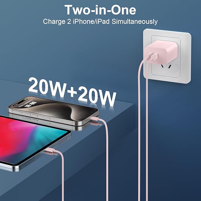 Phone 17 16/15 Pro Max Charger, 20W Type C Fast Wall Charger - Image 3
