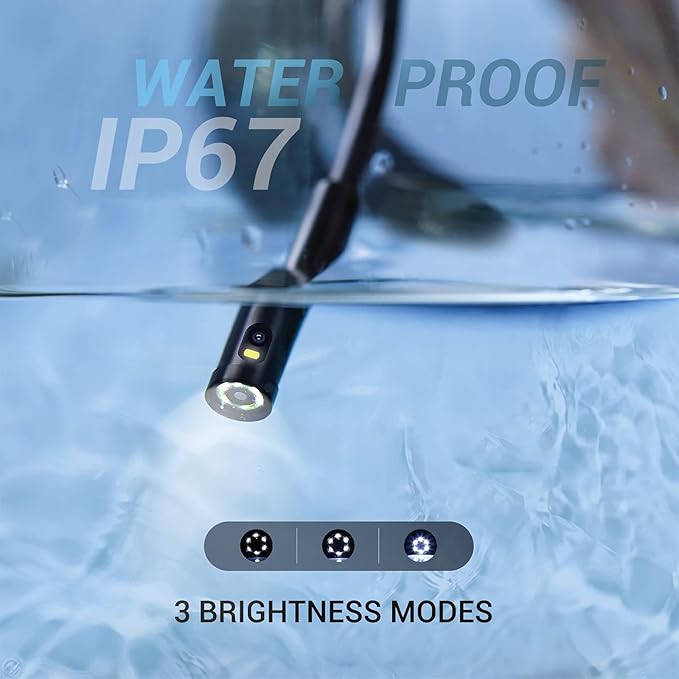 DEPSTECH Dual Lens Industrial Endoscope, 1080P Digital Borescope Inspection - Image 7