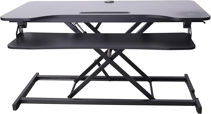 Rocelco 43" Height Adjustable Standing Desk Converter - Image 6