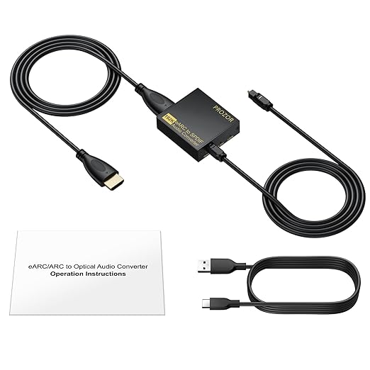 PROZOR eARC/ARC to Optical Audio Extractor, Enhanced eARC Audio Converter - Image 8