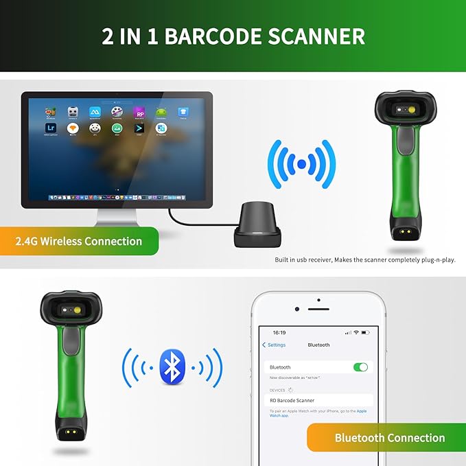 NETUM 2D QR Industrial Bluetooth Barcode Scanner - Image 9