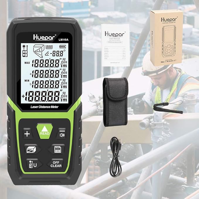 Huepar Laser Distance Measure 165Ft - Image 8