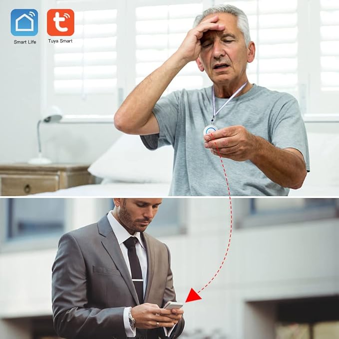 SINGCALL Tuya WiFi Intelligent Healthcare SOS Wireless Caregiver Alert Call - Image 2