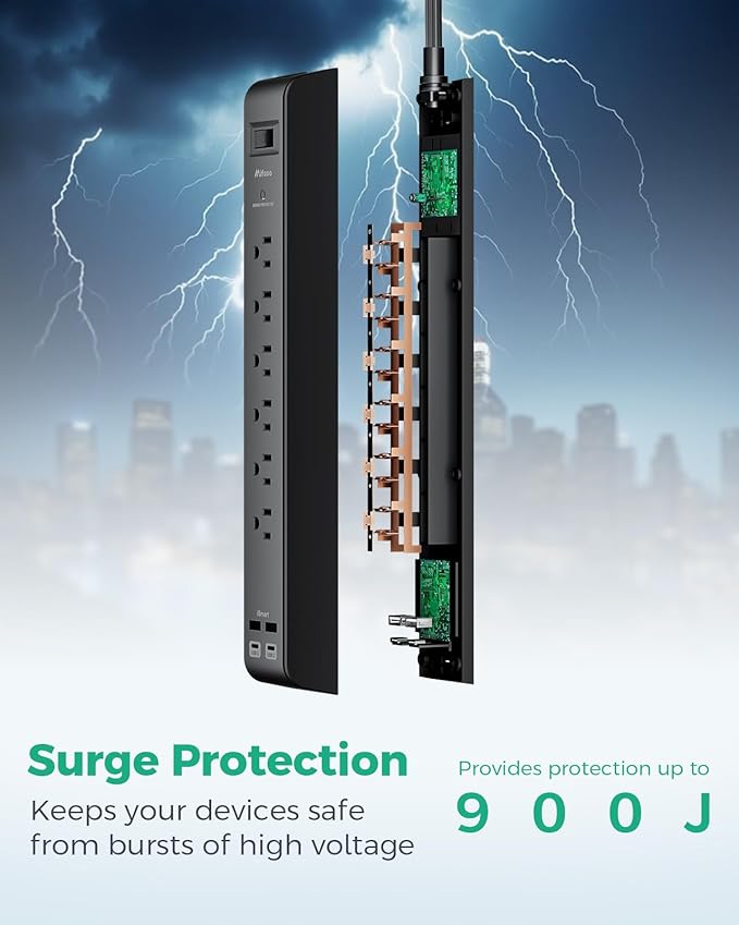 2 Pack Surge Protector Power Strip - Image 4