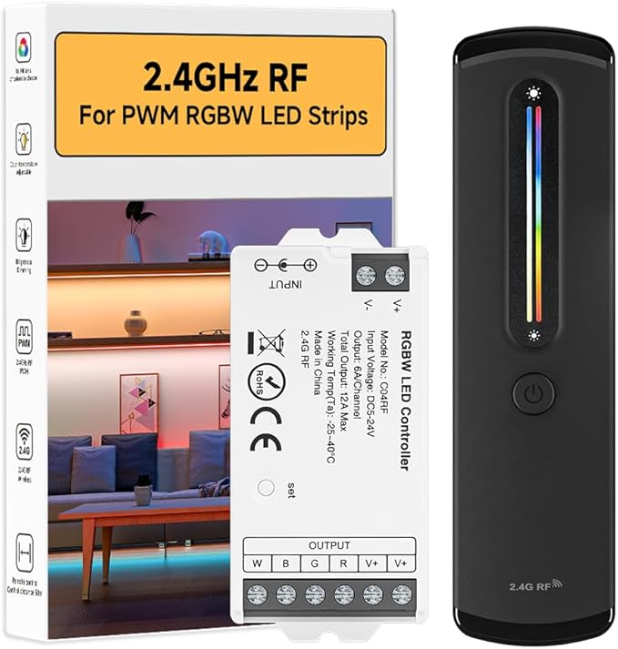 BTF-LIGHTING RC09RFB & C04RF RF 2.4GHz Wireless Tuya Controller Kit Magnetic by BTF-LIGHTING