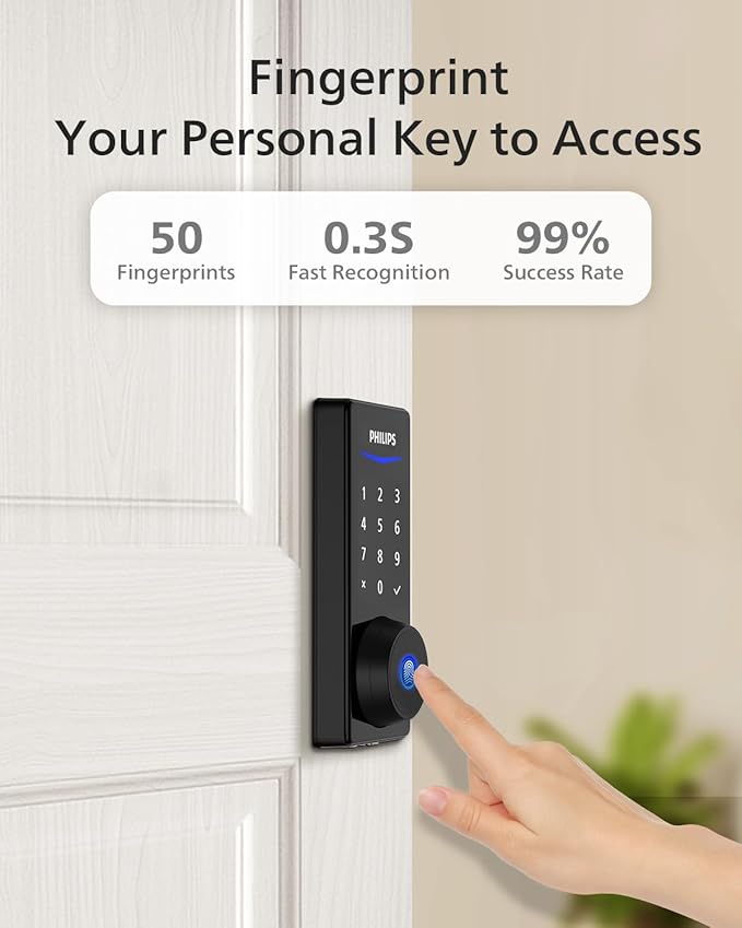 Philips Wi-Fi Smart Door Lock, Keyless Entry Door Lock - Image 5