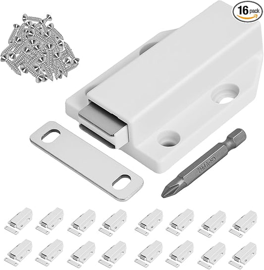 16 Pack Magnetic Push Latch, Heavy Duty Magnetic Touch Latch, by Unknown