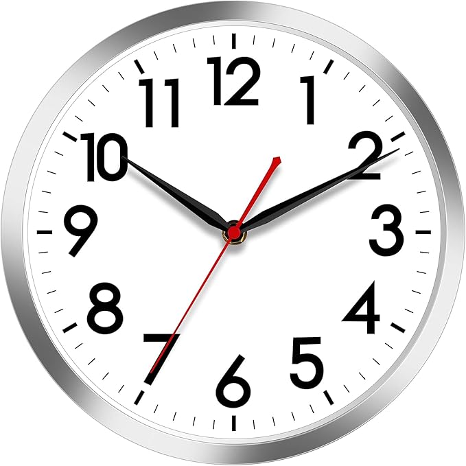 AKCISOT Wall Clock 14 Inch Large Silent Wall Clocks Battery Operated by Akcisot