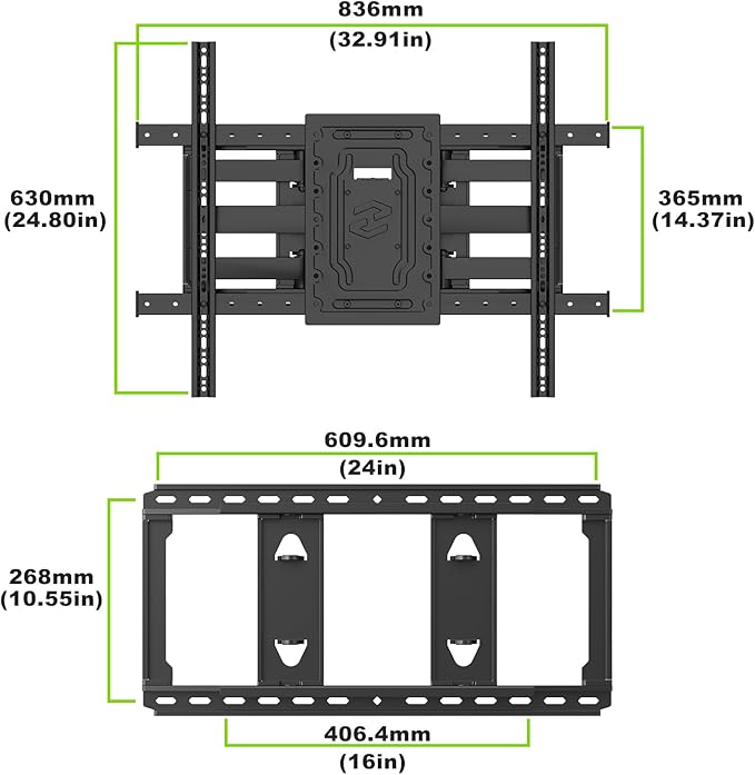 USX MOUNT Heavy Duty Full Motion TV Wall Mount - Image 6