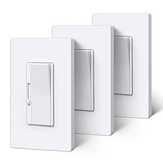 BESTTEN Super Slim Dimmer Light Switch, Quiet Rocker, Max 300W LED, 600W by BESTTEN