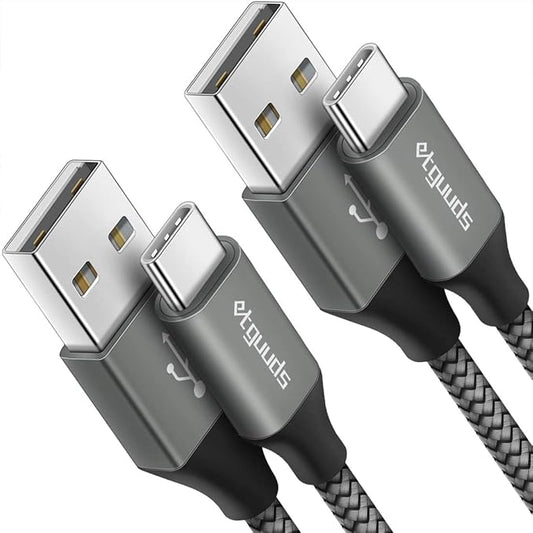 etguuds USB A to USB C Cable 6ft, 3A Fast Charging Type C Charger Cord by etguuds