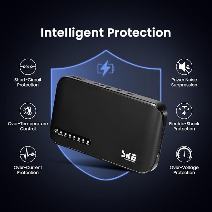 Mini UPS DC 20000mAh Battery Backup & Surge Protector Uninterruptible Power - Image 5