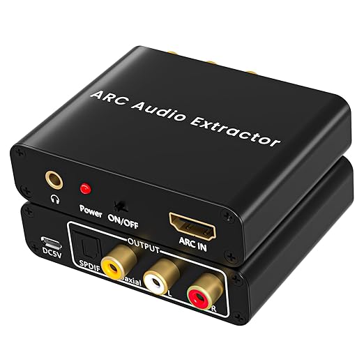192KHz HDMI ARC to Optical Audio Adapter Analog RCA Audio Converter ARC Input - Image 8