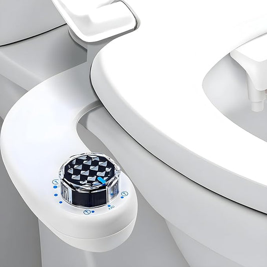 Bidet Attachment for Toilet Seat, Self-Cleaning Sprayer, Dual Nozzle Bidet by Renook