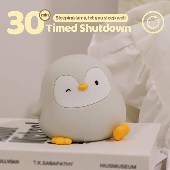 Rytinazzz Penguin Night Light, 50-Hour Battery & Pat Control, Squishy Silicone - Image 4