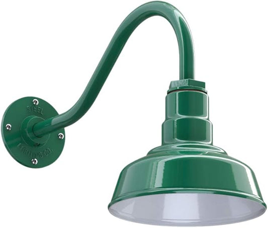 Steel Lighting Co. Hawthorne Barn Light | Outdoor Wall Mounted | 8 inch Dome | by SteelLightingCo