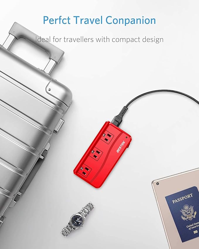 BESTEK International Power Adapter 250W, 220V to 110V Step Down Travel Voltage - Image 8